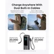Батарея универсальная Anker 25000mAh, 165W, PD/3/0, QC/3/0, Built-In Double USB-C Cables, black (A1695H11) - изображение 2