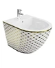 Біде Lavita Sofi Checked Gold 49x36,5 підвісне (5900378334026) (00140528) - изображение 1