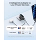 Зарядное устройство Anker 2xUSB-C PD100W + 1xUSB GaN w Display + cable USB-C dark gray (B121BGZ1) ANKER B121BGZ1 972269 - изображение 7