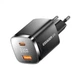 Зарядное устройство 1xUSB-C + 1xUSB 33W GaN black Essager (ECT33W-GMB01-Z) Essager ECT33W-GMB01-Z 972569 - изображение 1