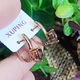 Серьги Xuping мистик длина 1.9см ширина 8мм медицинское золото с1628 - изображение 4