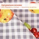 Скатерть IDEIA 140х170 см хлопковая скатерть с водоотталкивающей пропиткой, принт Яблоки - изображение 4