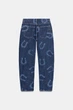 Джинси barrel trf з високою посадкою та підковами Zara 0541/231 L/40 Сині (0054123140140) - зображення 8