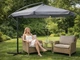 Садова парасоля Hanert Patio 350 см Grey - изображение 3