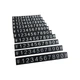 Набор пластиковых ценников Lesko SJX-HDY-XH-0-9 Black + Silver с цифрами 100 шт на витрину - изображение 1