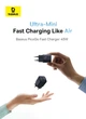 Сетевое зарядное устройство 45W Baseus PicoGo GaN6 Type-C Fast Charger быстрая зарядка QC3.0/PD3.0 P10176800123-00 Black - изображение 10