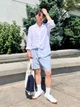 Шорты мужские UNIQLO 797342731 2XL Синие/Белые (1159855666) - изображение 8