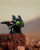 Фигурка Беззубик (Ночная Фурия) Как приручить дракона How to Train Your Dragon светящиеся глаза черный с крыльями украшение игрушка 5,5 см - изображение 2