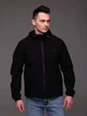 Чоловіча чорна вітрівка "Easy" з капюшоном, чорна, розмір XXXL - зображення 4