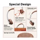 Навушники UGREEN HP207 Studio Plus Active Noise Cancelling Bluetooth 6.0 Over-Ear Silver Brown (75629) - зображення 9
