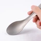 Титанова ложка виделка туристична Titanium 165 мм похідний столовий прилад з титану для туризму кемпінгу походу - зображення 4
