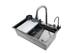 Мийка кухонна TWITER-2 7546 чорна з нержавіючої сталі 75*46*22 BLACK ( А0059849 ) - зображення 1