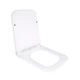 Сидіння для унітаза підлогового (Aries) 445×360×30 мм, White, з мікроліфтом? Slim Duroplast, Quick Release QT03228302W3 Qtap - зображення 2