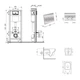 Готовое решение Qtap для ванной комнаты: подвесной унитаз Crow Ultra Quiet 520×360×290 + комплект инсталляции Nest 4 в 1 (круглая клавиша Chrome) - изображение 2