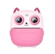 Детский фотоаппарат мгновенной печати Котик на 48 мегапикселей с селфи камерой розовый (440) - изображение 1