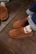 Стильные кеды PARADIZE SHOES замшевые рыжего цвета на низкой подошве 37 размер (стелька 24,5 см) - изображение 7