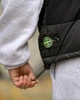 Мужская весенняя жилетка Stone Island 3XL двухсторонняя черный+принт (95186) - изображение 3