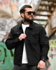Чоловіча демісезонна джинсова куртка Stone Island 3XL чорна (95211) - зображення 5