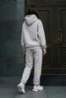 Жіночий спортивний костюм Staff nex light gray oversize fleece - зображення 2