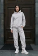 Жіночий спортивний костюм Staff nex light gray oversize fleece - зображення 3