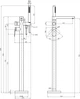 Смеситель для ванны Kroner Element 211339-3801 с душевым гарнитуром - изображение 10