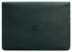 Шкіряний чохол-конверт на магнітах для MacBook 13 дюймів, зелений, натуральна шкіра Краст, ручна робота, 33,5×23,5 см 58651 - зображення 5