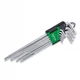 Г-образні ключі TORX TOPTUL T10-T50 9ед. супердовгі з отвором GAAL0915 - зображення 3