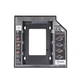 Кишеня-адаптер Optibay для підключення 2.5" HDD/SSD SATA 3.0 Aluminum у відсік приводу 12,7 мм Black - зображення 1