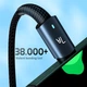Дата кабель USB 2.0 AM to USB-C 0.5m 7A 100W black Essager (EXC7A-CGB01-P) - изображение 7