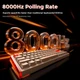 Геймерська магнітна клавіатура DAREU COOL68 White-orange Дротова, RGB Підсвічування, lightbox, 68 keys, 8000Hz/s., Switch 0.1mm. Rapid Trigger UA + ENG - зображення 12