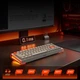 Геймерська магнітна клавіатура DAREU COOL68 White-orange Дротова, RGB Підсвічування, lightbox, 68 keys, 8000Hz/s., Switch 0.1mm. Rapid Trigger UA + ENG - зображення 15