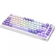 Бездротова клавіатура Proove Gaming Coupe White-purple ENG + UA, 75%, Hot-Swap, RGB, 2.4GHz/Bluetooth/USB - изображение 2