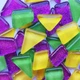 Мозаика Mosaaro Mosaic mix зеленый, желтый, фиолетовый с глиттером (MA5002) - изображение 2