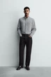 Сорочка Zara оксфорд сірий 0975/495/043 L - изображение 8