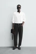 Джинси Zara Wide Tapered вільні укорочені чорний 9794/361/800 34 - зображення 1