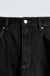 Джинси Zara Wide Tapered вільні укорочені чорний 9794/361/800 34 - зображення 9