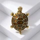 Брошка BROCHE біжутерія Море Черепаха коричнева BRBF115285 - зображення 3