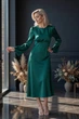 Изумрудное платье миди FashionYouWant L изумрудный 43446470 - изображение 2