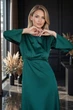 Изумрудное платье миди FashionYouWant L изумрудный 43446470 - изображение 5