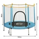 Батут-манеж детский 140 см King Sport BLUE с сеткой (синий) - изображение 2