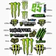 Глянцеві водостійкі стікери для транспорту Monster набір AA66 - изображение 1