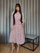 Женское платье свободного кроя бело-красное 48-50 р5041.М486 - изображение 1