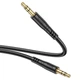 Аудиокабель AUX Hoco UPA24 Smooth 3.5 мм mini-Jack — 3.5 мм mini-Jack в нейлоновой оплетке 1 м Черный - изображение 2