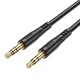 Аудиокабель AUX Hoco UPA24 Smooth 3.5 мм mini-Jack — 3.5 мм mini-Jack в нейлоновой оплетке 1 м Черный - изображение 4