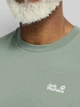 Футболка хлопковая длинная мужская Jack Wolfskin Essential A65917-E0272 3XL Зеленая (4064886686839) - изображение 4
