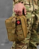 Подсумок аптечка молли на липучке MOLLE A87 койот - изображение 2