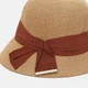 Шляпа клош с ленточкой Fortune 55-57 Бежевый з коричневым SM314 - изображение 4