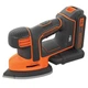 Шліфмашина вібраційна BLACK+DECKER, 18 В Li-lon, 12000 об/хв, 110 мм, амплітуда 1 мм, вага 1 кг (BDCDS18) - зображення 1