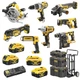 Набір з восьми інструментів DeWALT, 18 В XR Li-lon, 5 Аг, вага 43.5 кг, 3 валізи ToughSystem, 4 аккумулятори, візок і зарядний - зображення 1