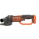 Шліфмашина кутова безщіткова акумуляторна BLACK+DECKER, 18 B, d=125 мм, 8600 об/хв, вес 2.1 кг, без акумулятора та зарядного - зображення 1